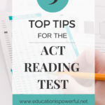 3 Top Tips for the ACT Reading Test