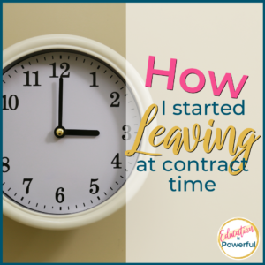 How I started leaving at contract time