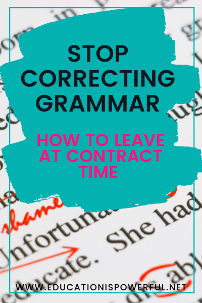 Stop Correcting Grammar